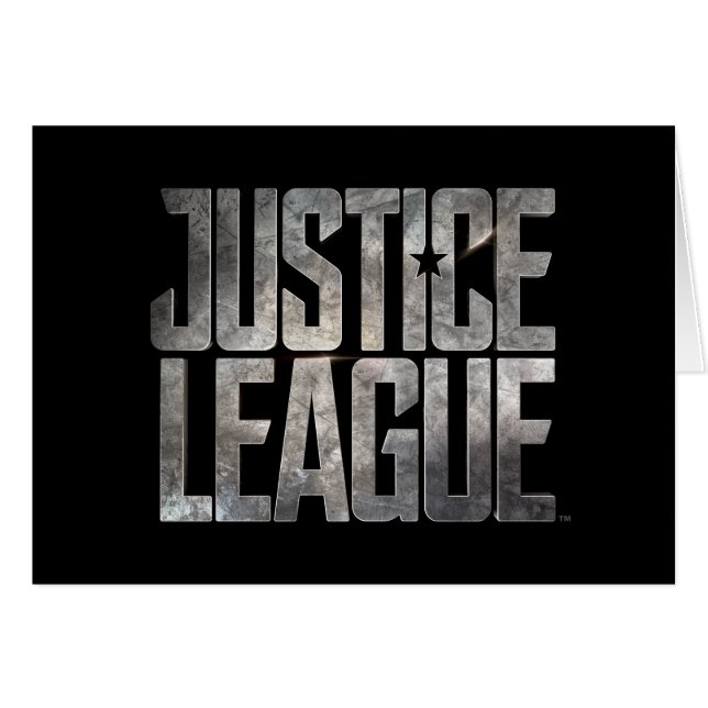 Justizielle Liga | Metallisches Logo der Gerechtig (Vorderseite (Horizontal))