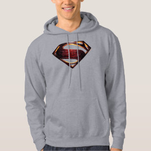 Justizielle Liga Metallisches Superman-Symbol Hoodie