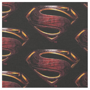 Justizielle Liga Metallisches Superman-Symbol Stoff