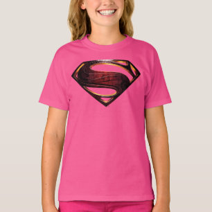 Justizielle Liga   Metallisches Superman-Symbol T-Shirt