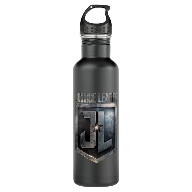 Justizielle Liga | Metallschild Edelstahlflasche (Vorderseite)