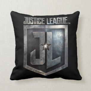 Justizielle Liga   Metallschild Kissen