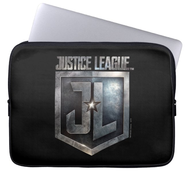 Justizielle Liga | Metallschild Laptopschutzhülle (Vorderseite)