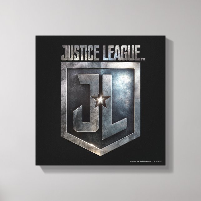 Justizielle Liga | Metallschild Leinwanddruck (Vorderseite)
