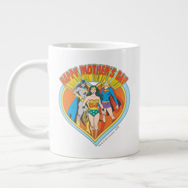 Justizielle Liga | Muttertag glücklich Jumbo-Tasse (Links)