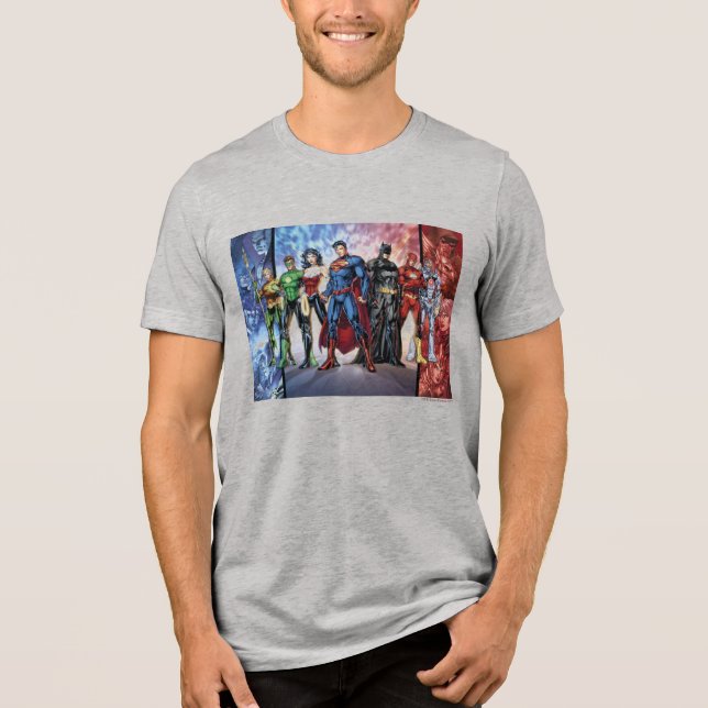 Justizielle Liga | Neue 52 "Gerechtigkeitsliga"-Re Tri-Blend Shirt (Vorderseite)