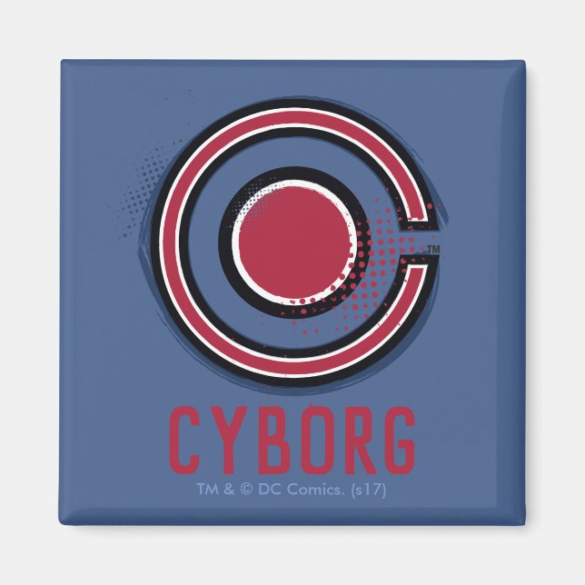 Justizielle Liga | Pinsel und Halftone Cyborg - Sy Magnet (Vorne)