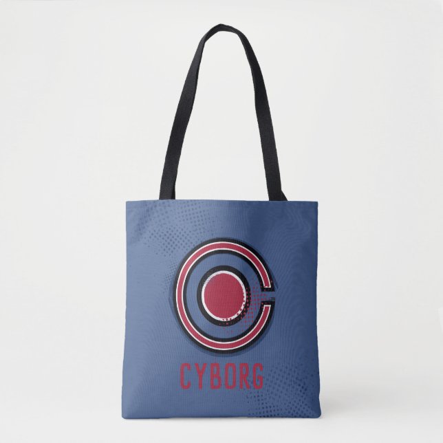 Justizielle Liga | Pinsel und Halftone Cyborg - Sy Tasche (Vorderseite)