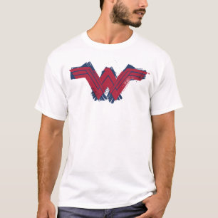 Justizielle Liga   Pinsel Wonder Woman Symbol T-Shirt