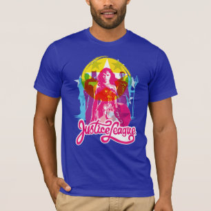 Justizielle Liga   Retro Group & Logo Pop Art T-Shirt