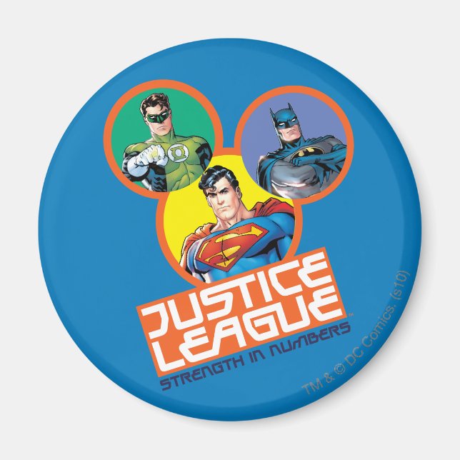 Justizielle Liga "Stärke in Zahlen" Magnet (Vorne)