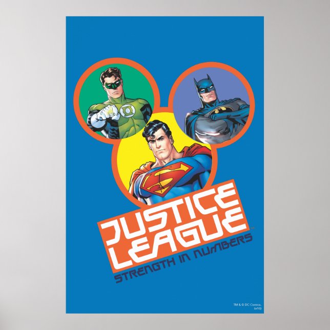 Justizielle Liga "Stärke in Zahlen" Poster (Vorne)