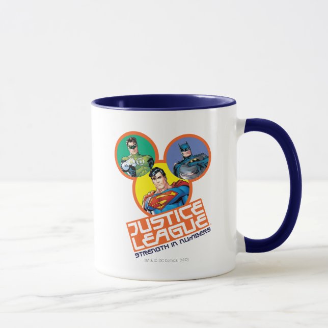Justizielle Liga "Stärke in Zahlen" Tasse (Rechts)