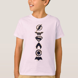 Justizielle Liga   Stylisierte Teamsymbole Lineup T-Shirt