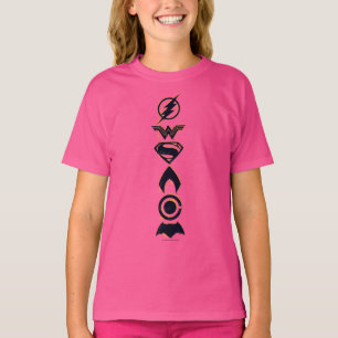 Justizielle Liga   Stylisierte Teamsymbole Lineup T-Shirt