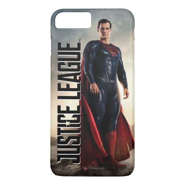 Justizielle Liga | Superman auf Schlachtfeld Case-Mate iPhone Hülle (Rückseite)