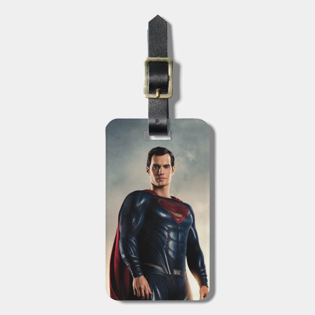Justizielle Liga | Superman auf Schlachtfeld Gepäckanhänger (Vorderseite vertikal)