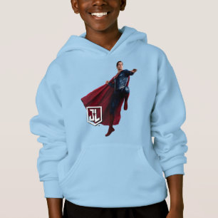 Justizielle Liga   Superman auf Schlachtfeld Hoodie