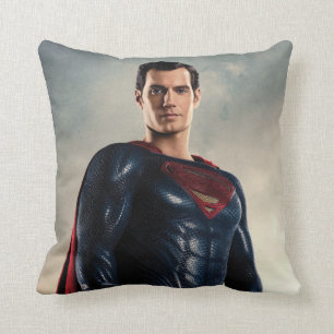 Justizielle Liga   Superman auf Schlachtfeld Kissen