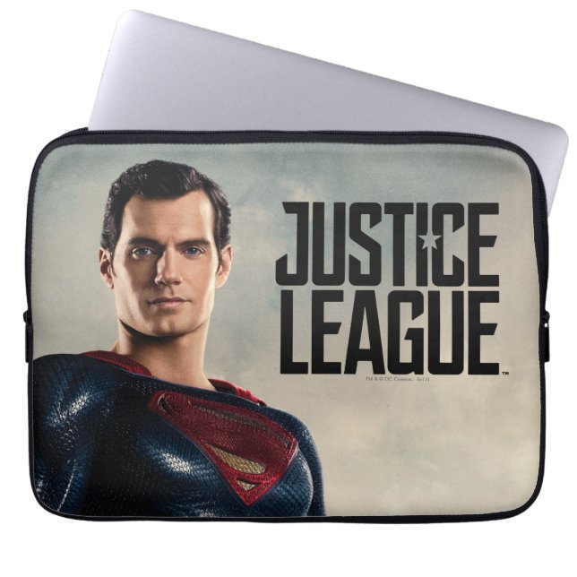 Justizielle Liga | Superman auf Schlachtfeld Laptopschutzhülle (Vorderseite)