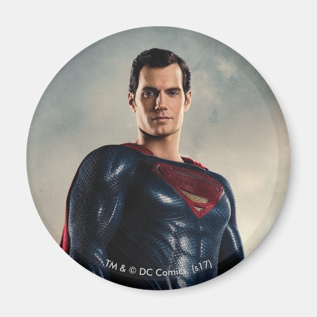 Justizielle Liga | Superman auf Schlachtfeld Magnet (Vorne)
