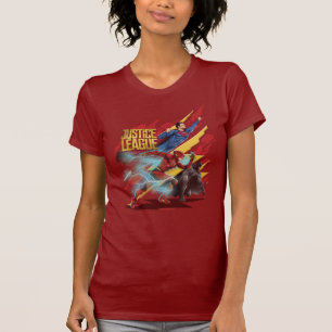 Justizielle Liga   Superman, Flash & Batman Abzeic T-Shirt