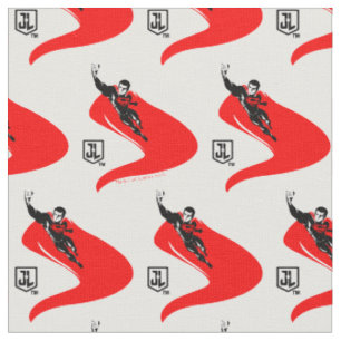 Justizielle Liga Superman Flying Noir Pop Art Stoff