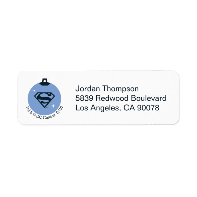Justizielle Liga Superman Holiday Bauble (Vorne)