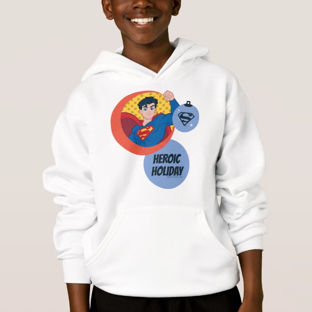 Justizielle Liga Superman Holiday Bauble Hoodie (Vorderseite)