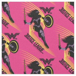 Justizielle Liga Symbol "Wonder Woman Silhouette Stoff