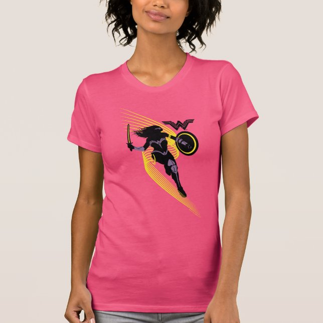 Justizielle Liga | Symbol "Wonder Woman Silhouette T-Shirt (Vorderseite)