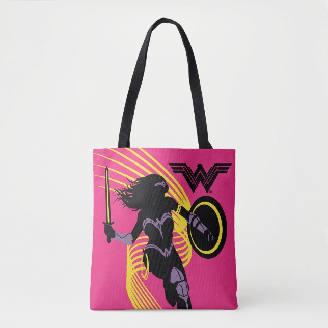 Justizielle Liga | Symbol "Wonder Woman Silhouette Tasche (Vorderseite)