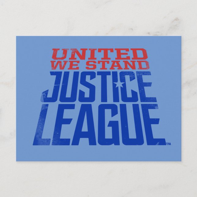 Justizielle Liga | United We Stand Graphic Postkarte (Vorderseite)