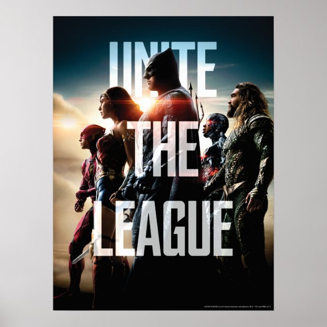Justizielle Liga | Vereinigung der Liga Poster (Vorne)
