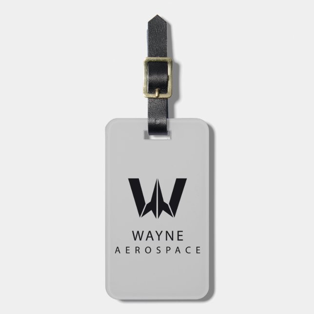 Justizielle Liga | Wayne Aerospace Logo Gepäckanhänger (Vorderseite vertikal)