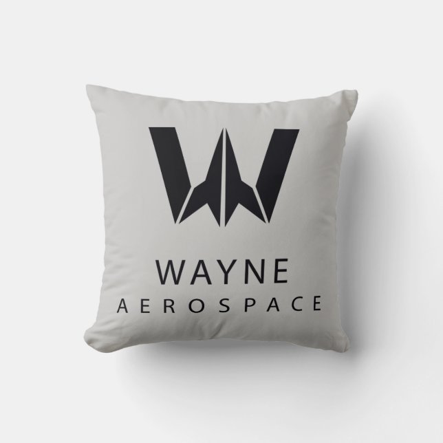 Justizielle Liga | Wayne Aerospace Logo Kissen (Vorderseite)