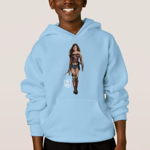 Justizielle Liga   Wonder Woman auf dem Schlachtfe Hoodie