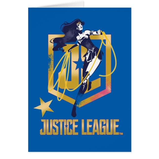 Justizielle Liga | Wonder Woman JL Logo Pop Art (Vorne)