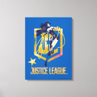 Justizielle Liga | Wonder Woman JL Logo Pop Art
