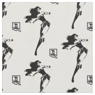 Justizielle Liga Wonder Woman mit Lasso Pop Art Stoff