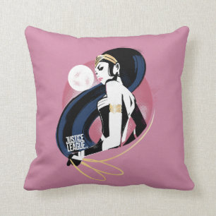 Justizielle Liga Wonder Woman Profile Pop Art Kissen