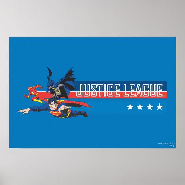 Justizielle US Flagge Poster (Vorne)