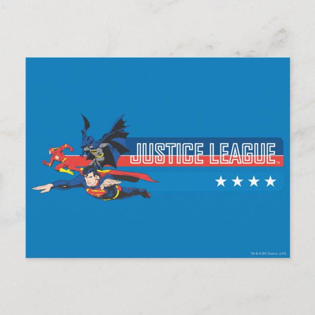 Justizielle US Flagge Postkarte (Vorderseite)