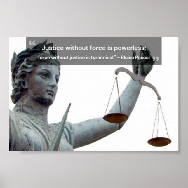 Justizposter Poster (Vorne)