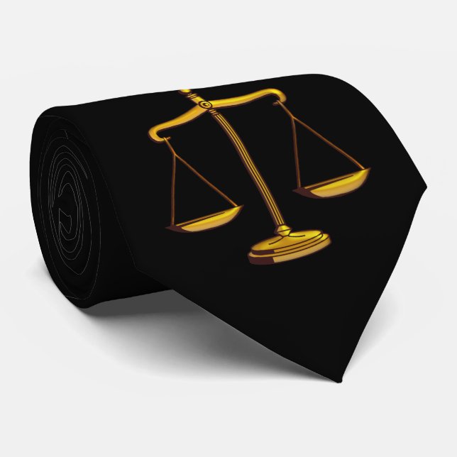Justizskala| Rechtsanwälte Geschenke Krawatte (Gerollt)