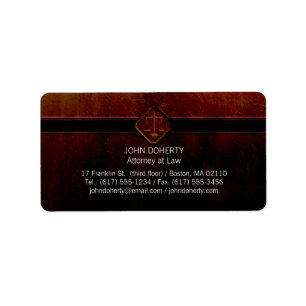 Justizskala - Siegel Adressaufkleber