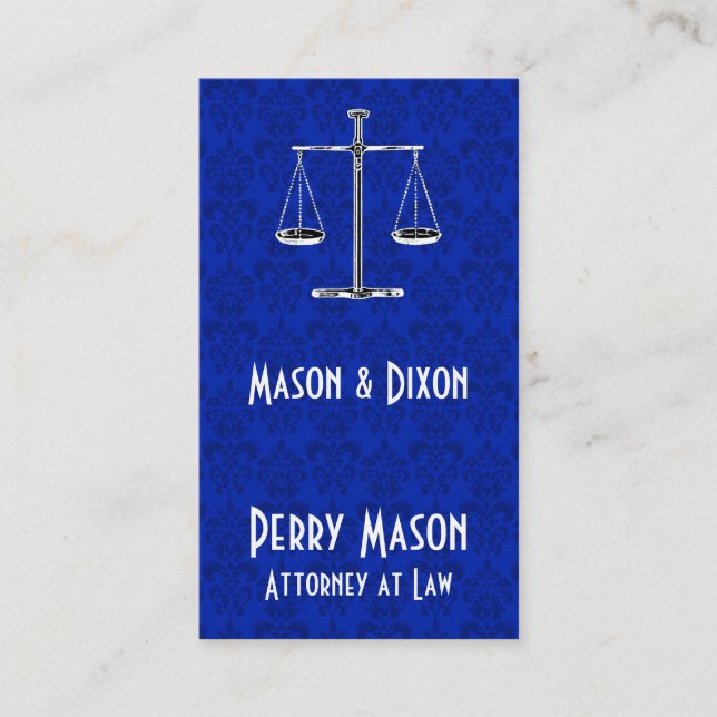 Justizskala Visitenkarte (Vorderseite)