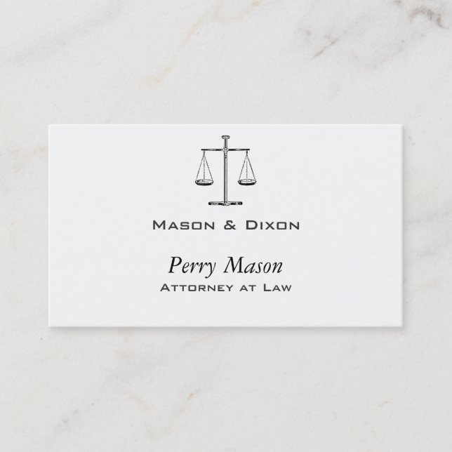 Justizskala Visitenkarte (Vorderseite)