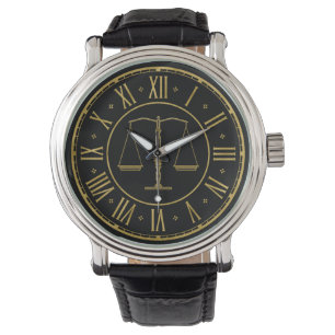 Justizwesen   Golden Armbanduhr