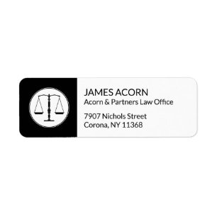 Justizwesen   Law Office Label